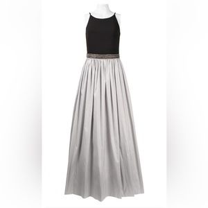 Aidan Mattox Embellished Jersey Taffeta Ballgown w pockets Size 10 NWT